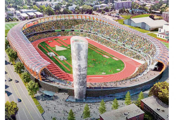 OM TO ÅR: I 2022 vil VM i friidrett foregå på New Hayward Field i Eugene, Oregon.
