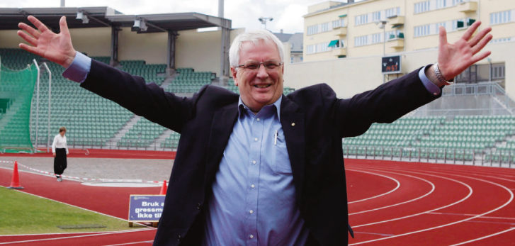 SLIK VI KJENTE HAN: Svein Arne Hansen på Bislett Stadion. Han var genuint glad i friidrett der alle visste hvem han var. Her fra Golden League/Bislett Games i 2007.