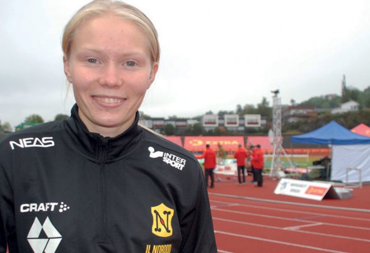 MED U23-EM SOM MÅL: Elise Hoel Ulseth oppnådde 7. plass både i høyde og lengde under NM på Fana stadion på tampen av fjorårssesongen. Til sommeren håper hun å være tilbake på arenaen, som medlem av vertsnasjonens tropp i U23-EM.
