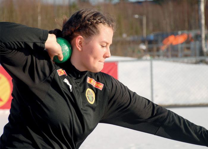 NY TEKNIKK: Rotasjonsteknikken var ny for Hanna Emilie Hjeltnes i fjor, og ga umiddelbare resultater. Men hun har mye å gå på, og jobber utrettelig med å videreutvikle den.